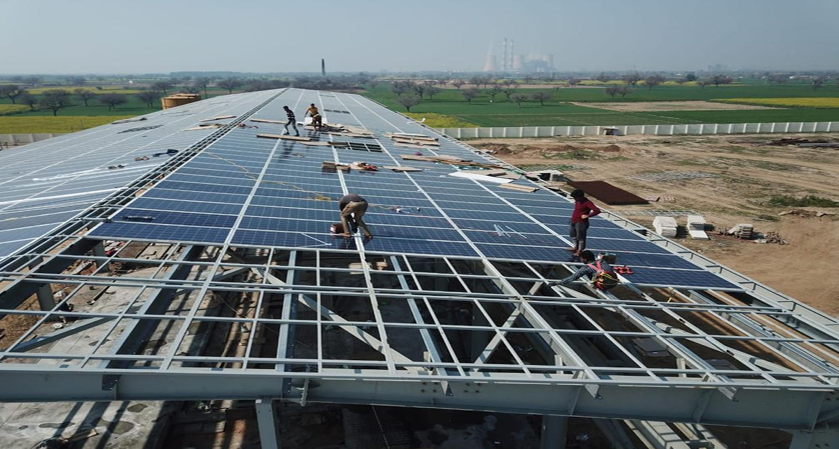 Commercial Solar System Installation by Adiyogi Bharattech
